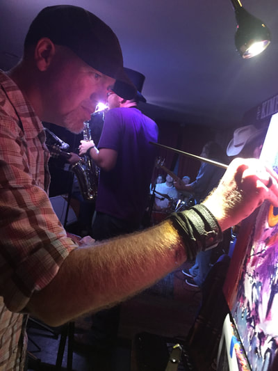 Roy Laws art, Painter of Music, live entertainment at private events