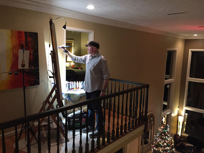 Roy Laws art, Painter of Music, live entertainment at private events; Christmas party